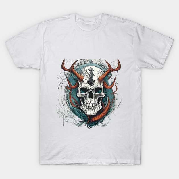 Wicked skull T-Shirt by CLANCY'S STORE